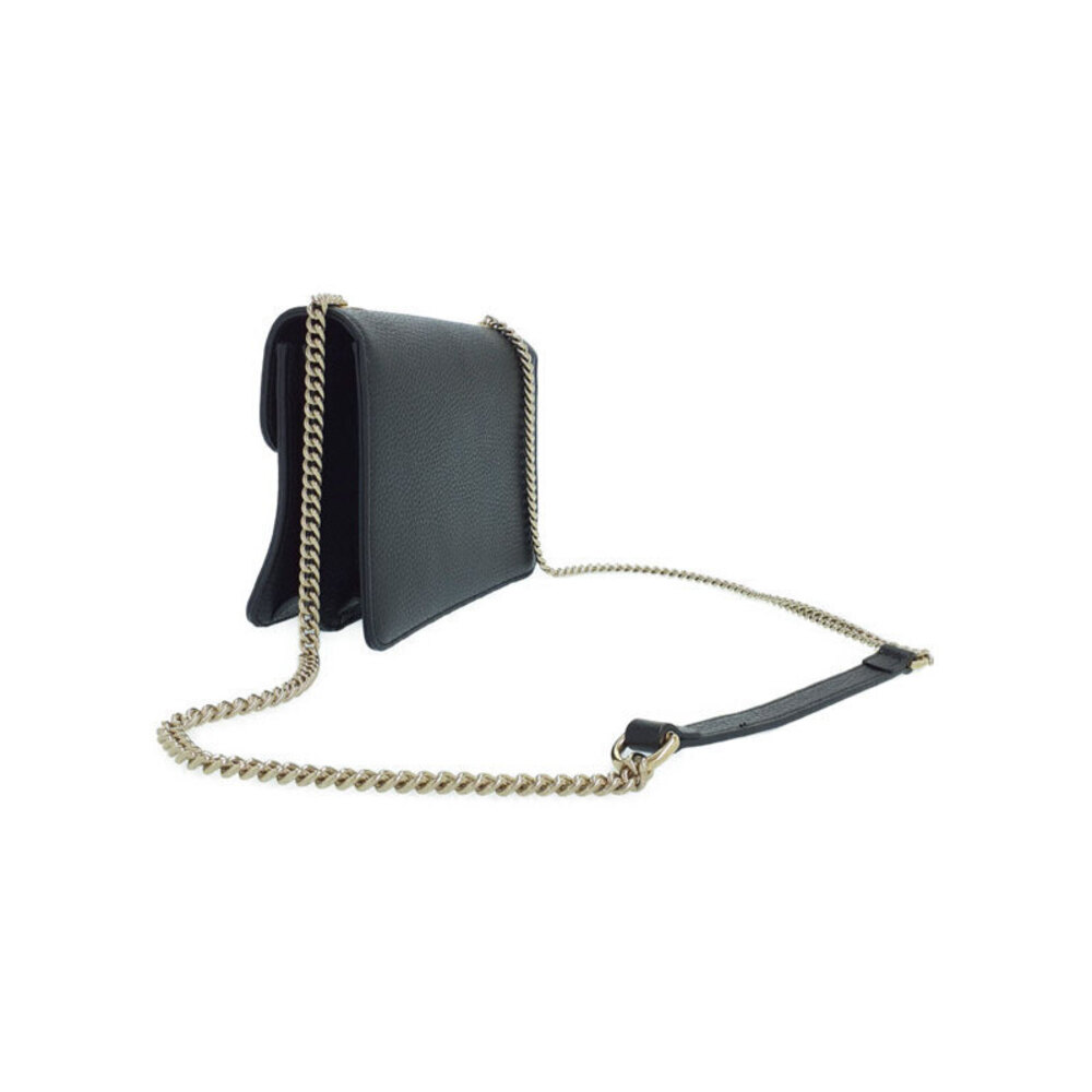 Gucci bag leather GG shoulder calfskin Interlocking black